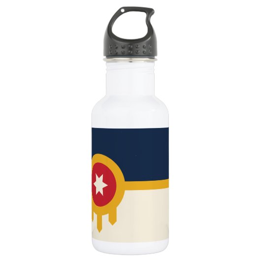 Tulsa City Liberty Flasche Edelstahlflasche (Vorderseite)