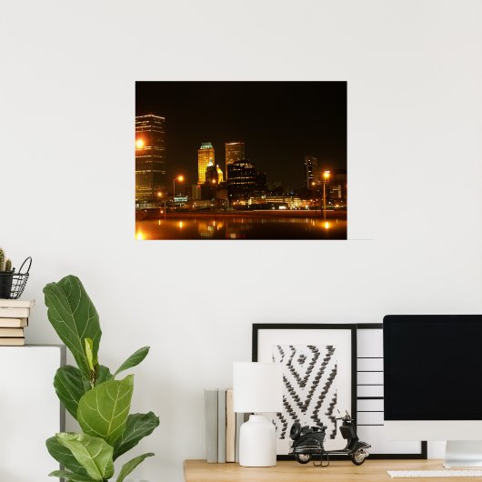 Tulsa Downtown Poster (Heimbüro)