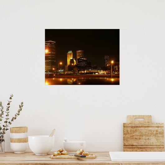 Tulsa Downtown Poster (Küche)