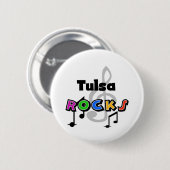 Tulsa-Felsen Button (Vorne & Hinten)