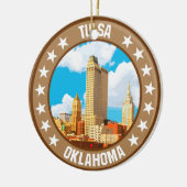 Tulsa Keramik Ornament (Links)