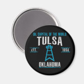 Tulsa Magnet (Vorderseite/Rückseite)