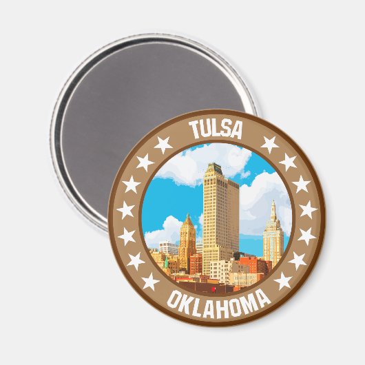 Tulsa Magnet (Vorderseite/Rückseite)