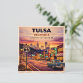 Tulsa Neon Route 66 Roadside Notizen (Stehend Vorderseite)