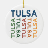 Tulsa Niedlich Colorful Keramikornament (Hinten)