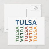 Tulsa Niedlich Colorful Postkarte (Vorne/Hinten)