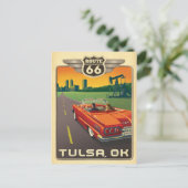 Tulsa, OK - Route 66 Postkarte (Stehend Vorderseite)