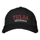 Tulsa Oklahoma Bestickte Baseballkappe (Vorderseite)
