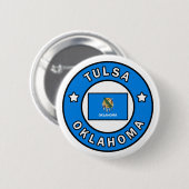 Tulsa Oklahoma Button (Vorne & Hinten)