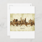 Tulsa Oklahoma Cityscape Feiertagspostkarte (Vorne/Hinten)