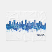 Tulsa Oklahoma Fleecedecke (Vorderseite (Horizontal))