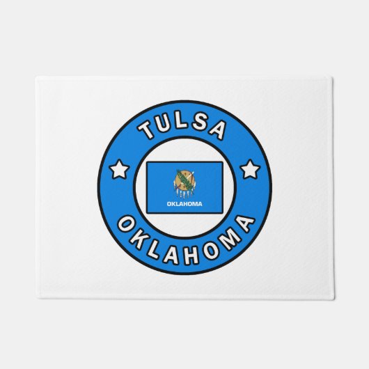 Tulsa Oklahoma Fußmatte (Vorderseite)