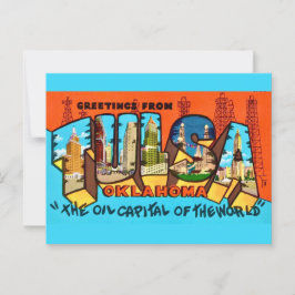 Tulsa Oklahoma Grußkarte Postkarte