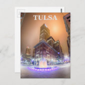 Tulsa Oklahoma Innenstadt Postkarte (Vorne/Hinten)