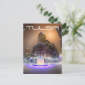 Tulsa Oklahoma Innenstadt Postkarte (Stehend Vorderseite)