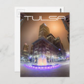 Tulsa Oklahoma Innenstadt Postkarte (Vorne/Hinten)
