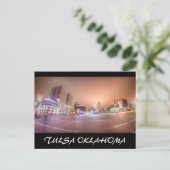 Tulsa Oklahoma Innenstadt Postkarte (Stehend Vorderseite)