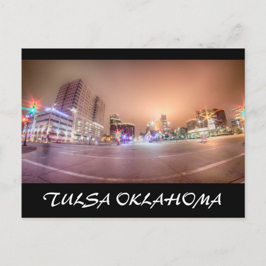 Tulsa Oklahoma Innenstadt Postkarte (Vorderseite)