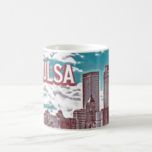 Tulsa Oklahoma Kaffeetasse (Mittel)