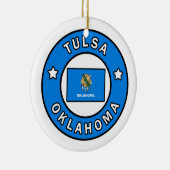 Tulsa Oklahoma Keramik Ornament (Rechts)