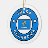 Tulsa Oklahoma Keramik Ornament (Links)