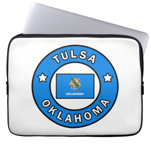 Tulsa Oklahoma Laptopschutzhülle (Vorderseite)