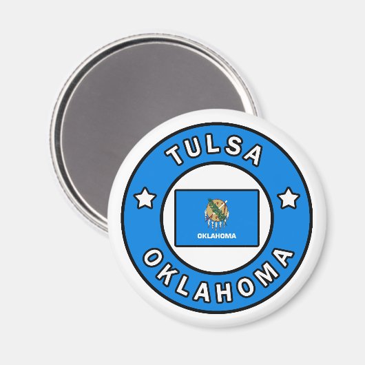 Tulsa Oklahoma Magnet (Vorderseite/Rückseite)
