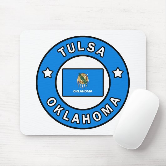 Tulsa Oklahoma Mousepad (Mit Mouse)