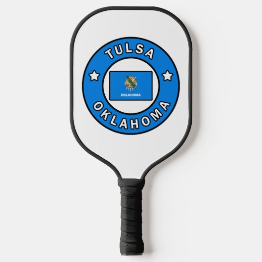 Tulsa Oklahoma Pickleball Schläger (Vorderseite)