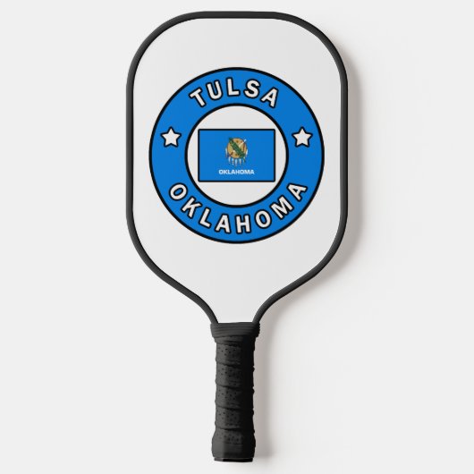 Tulsa Oklahoma Pickleball Schläger (Rückseite)