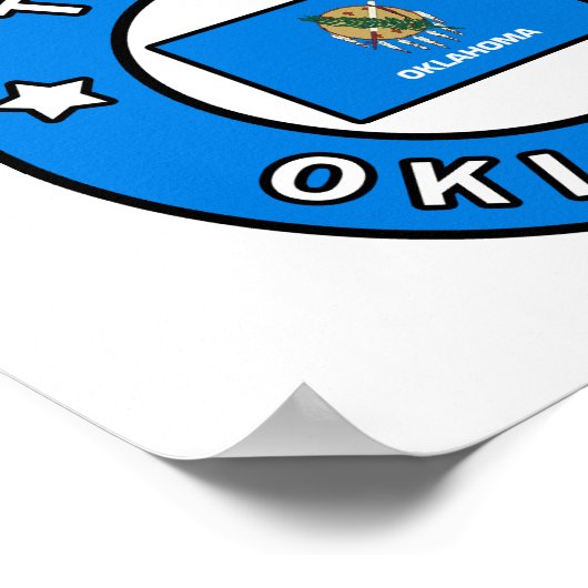 Tulsa Oklahoma Poster (Ecke)