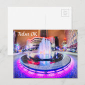 Tulsa Oklahoma Postkarte (Vorne/Hinten)