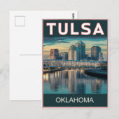 Tulsa, Oklahoma Postkarte (Vorne/Hinten)