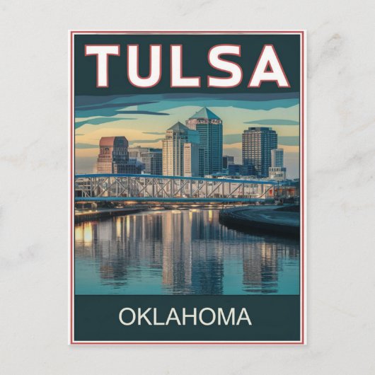 Tulsa, Oklahoma Postkarte (Vorderseite)