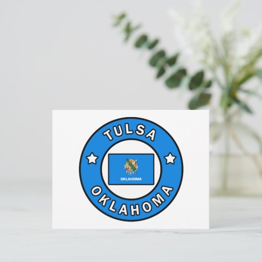 Tulsa Oklahoma Postkarte (Stehend Vorderseite)