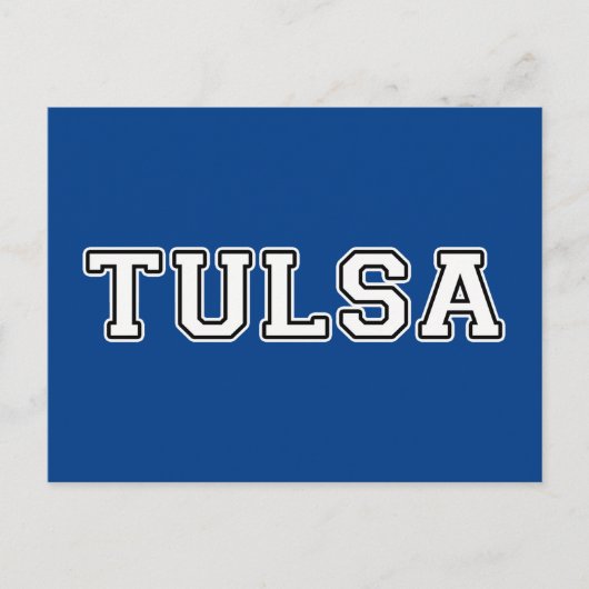 Tulsa Oklahoma Postkarte (Vorderseite)