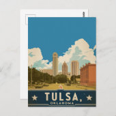 Tulsa, Oklahoma Postkarte (Vorne/Hinten)