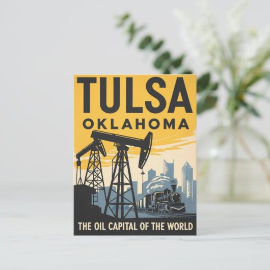 Tulsa, Oklahoma Postkarte (Stehend Vorderseite)