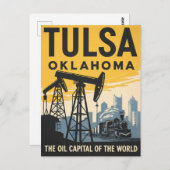 Tulsa, Oklahoma Postkarte (Vorne/Hinten)