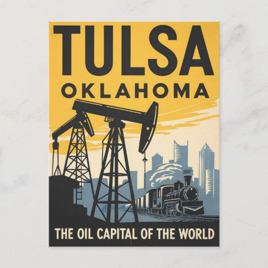 Tulsa, Oklahoma Postkarte (Vorderseite)