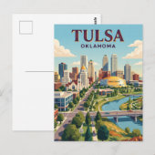 Tulsa, Oklahoma Postkarte (Vorne/Hinten)