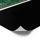 Tulsa Oklahoma Satellite Poster Map (Ecke)