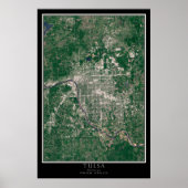Tulsa Oklahoma Satellite Poster Map (Vorne)