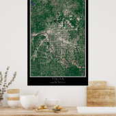 Tulsa Oklahoma Satellite Poster Map (Küche)
