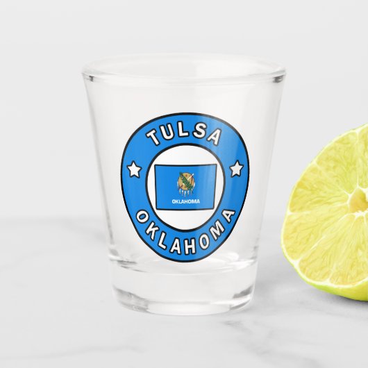 Tulsa Oklahoma Schnapsglas (Vorderseite)