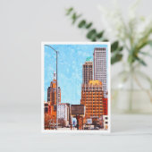 Tulsa Oklahoma Schöne Ölmalerei Stadt Postkarte (Stehend Vorderseite)