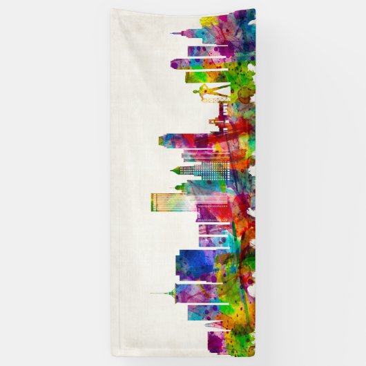 Tulsa Oklahoma Skyline Banner (Vertikal)