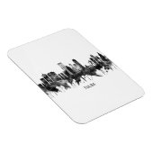 Tulsa Oklahoma Skyline BW Magnet (Rechte Seite)