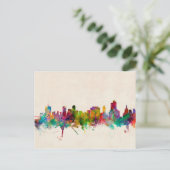 Tulsa Oklahoma Skyline Cityscape Postkarte (Stehend Vorderseite)