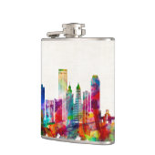 Tulsa Oklahoma Skyline Flachmann (Links)